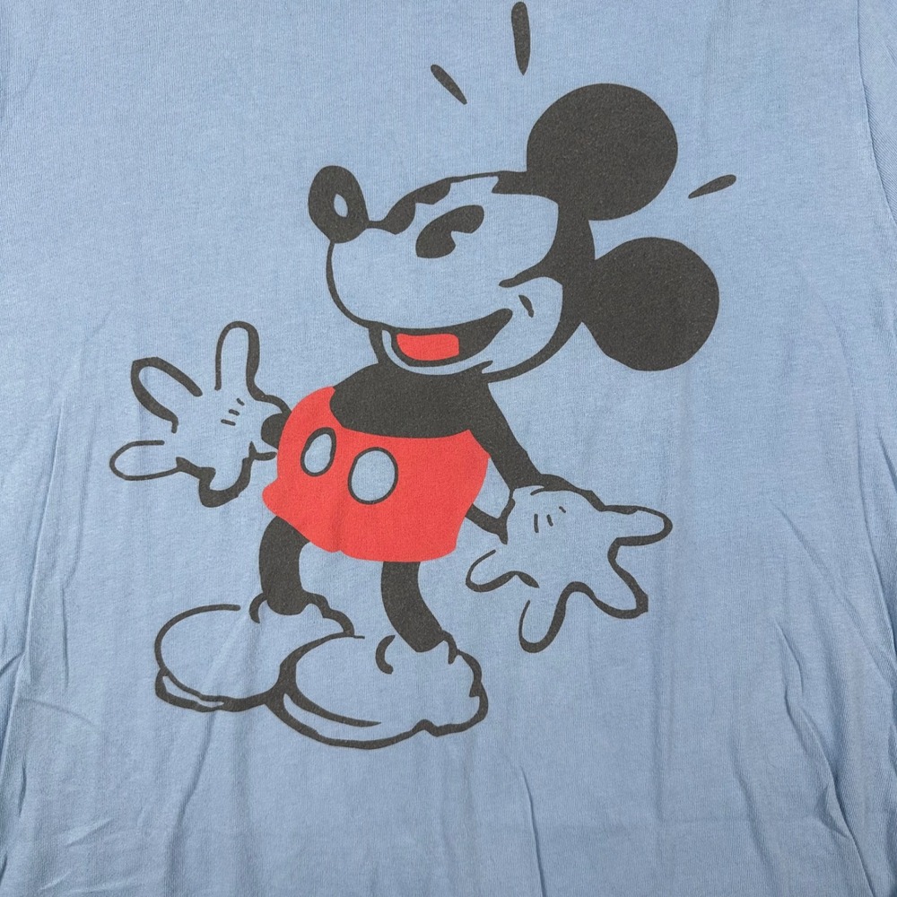 Vintage Junk Food Tees Disney Mickey Mouse Graphic T-Shirt Mens XL Light Blue - Picture 2 of 8